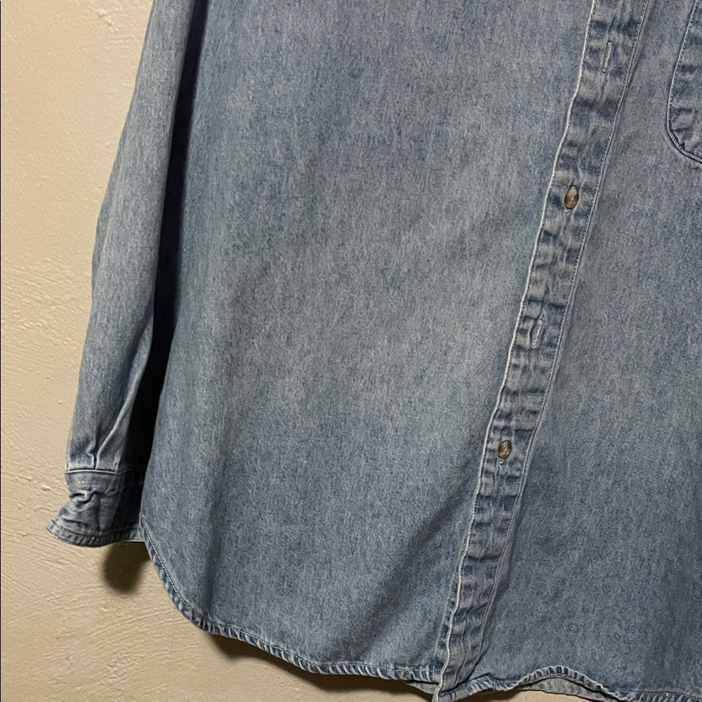 Disney Vintage Denim Blue Shirt with Embroidered Design - Picture 2 of 8